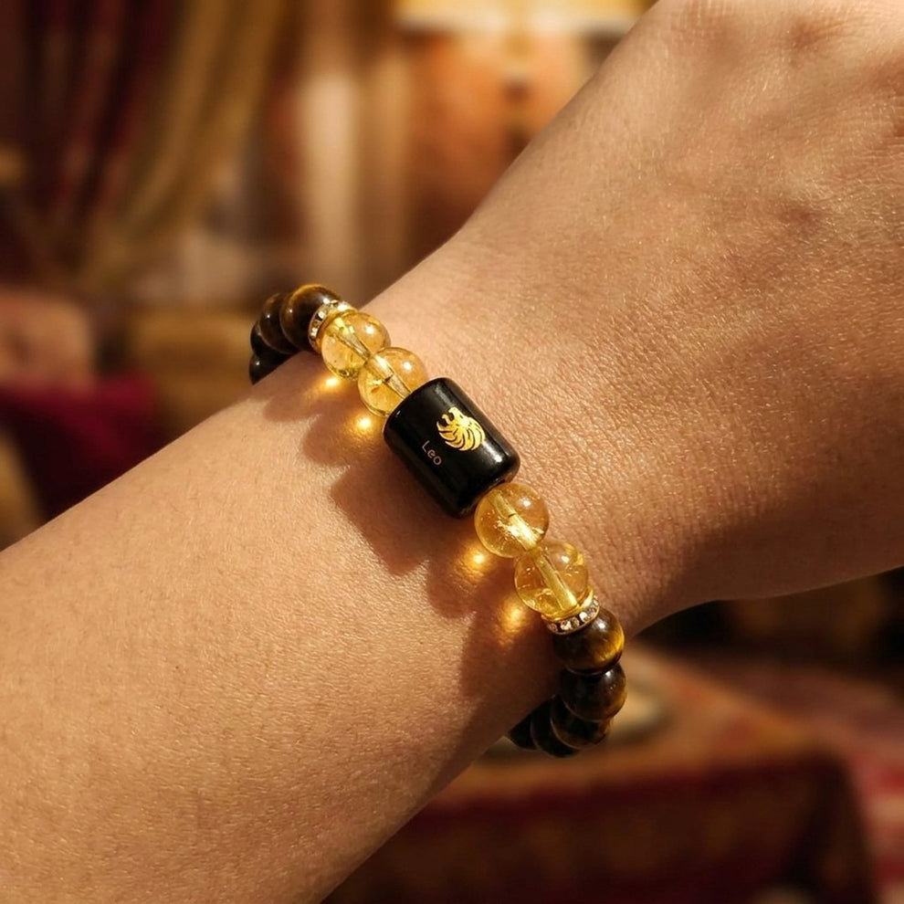 Leo Zodiac Bracelet worn on wrist