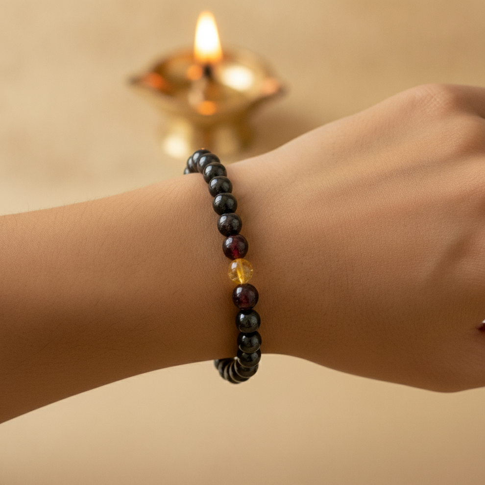Victory & Protection Bracelet in use