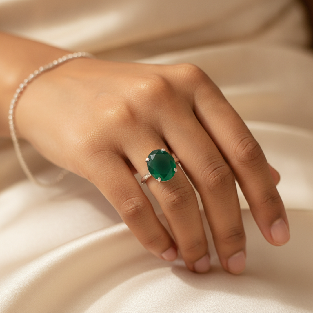 Green Onyx — worn ring