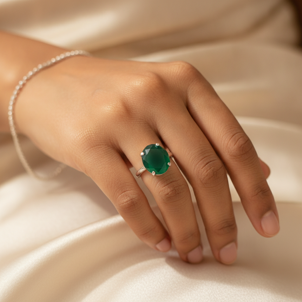Green Onyx — worn ring