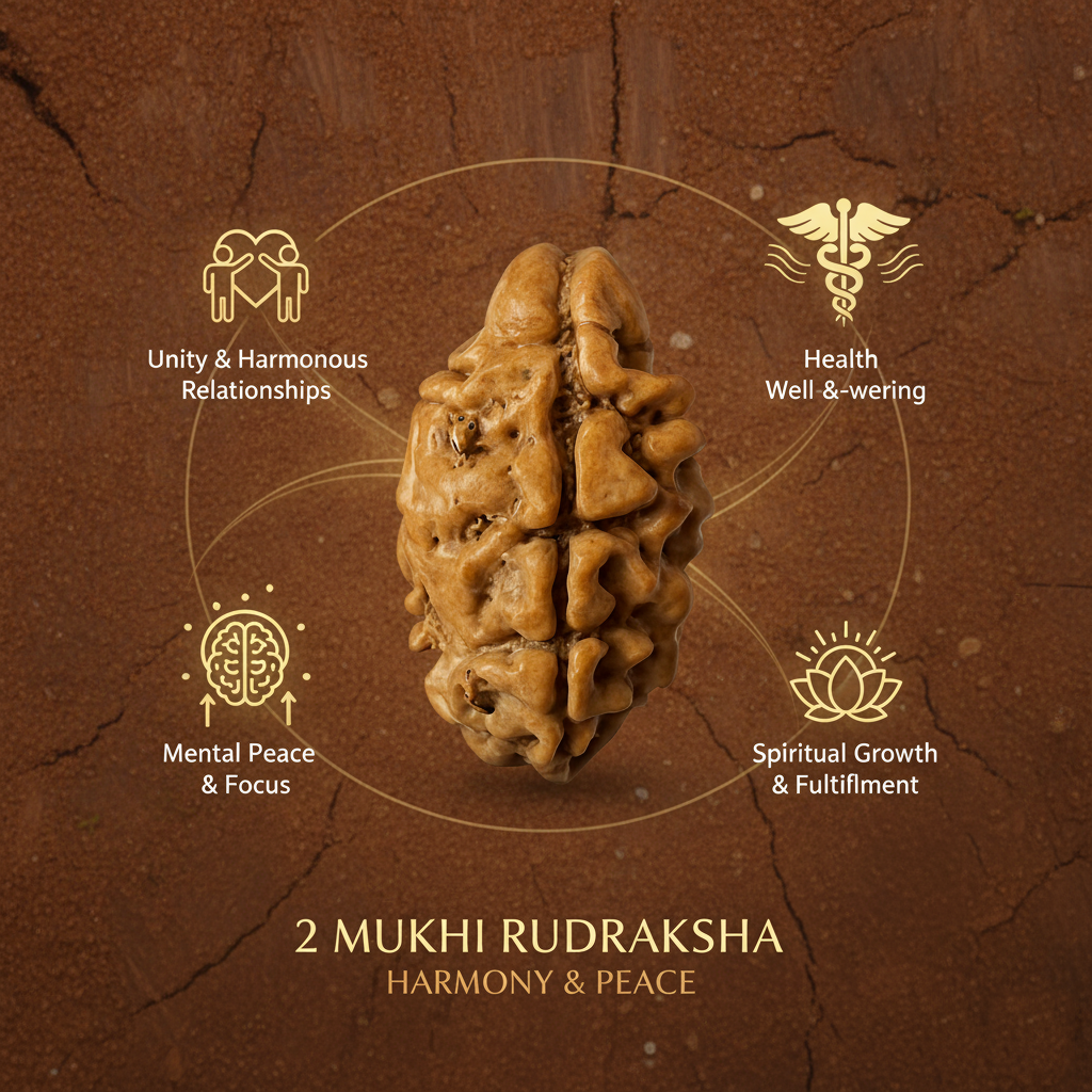 Benefits of 2 Mukhi Rudraksha