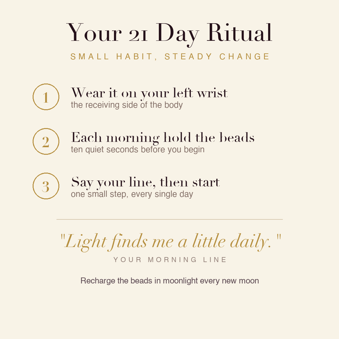 Depression Relief Bracelet 21 day ritual