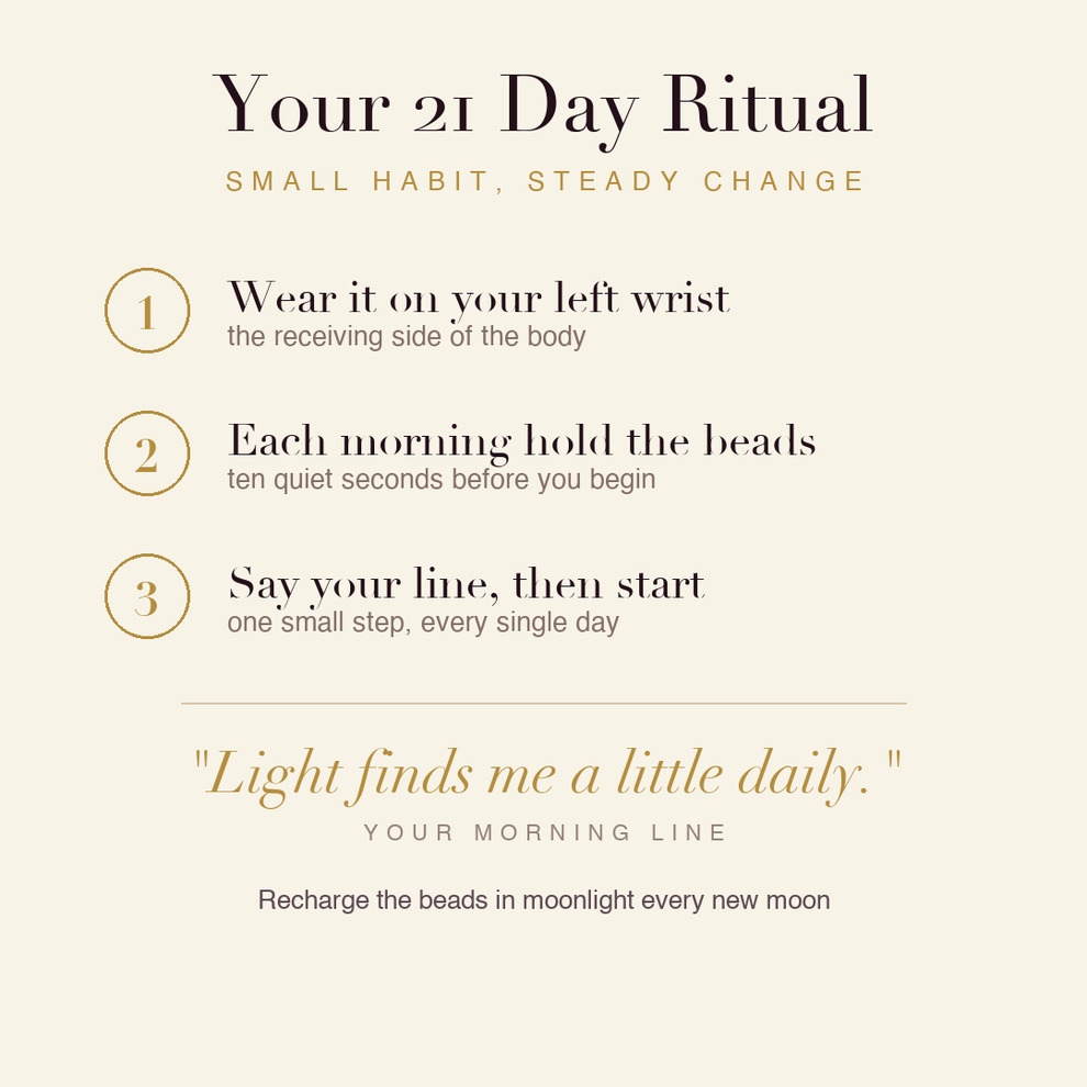 Depression Relief Bracelet 21 day ritual