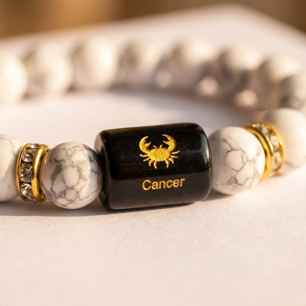 Cancer Zodiac Bracelet charm detail