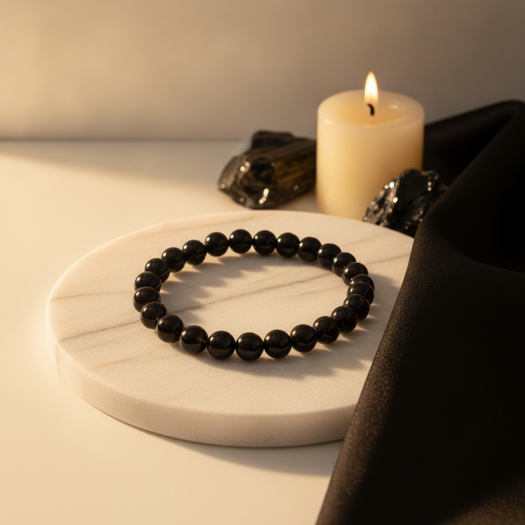 Black Tourmaline Bracelet — For Brother
