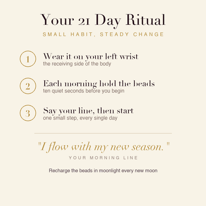 Menopause Support Bracelet 21 day ritual