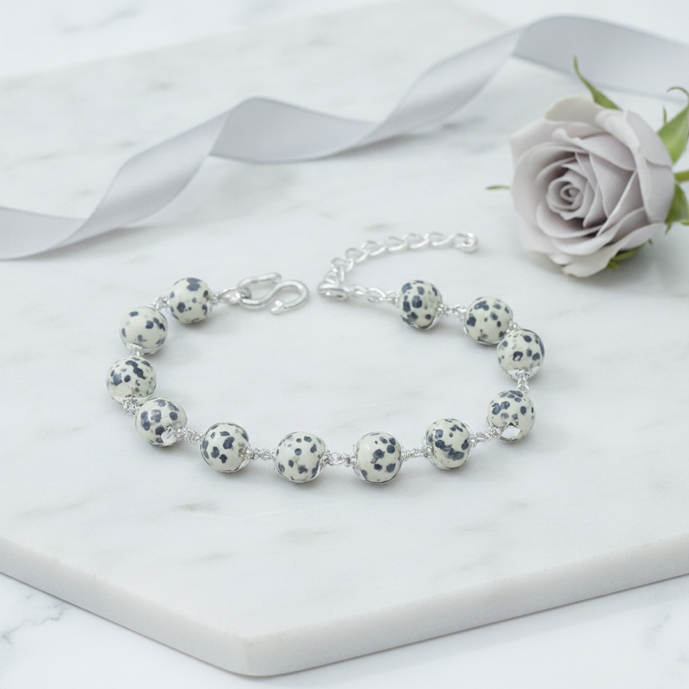 Jasper Silver Bracelet lifestyle hero