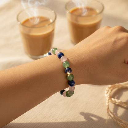 Friendship Bond Bracelet in use