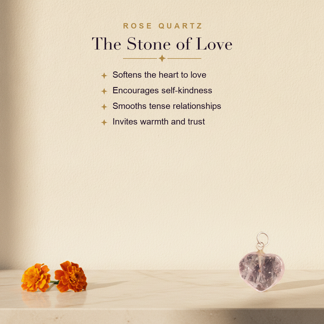Rose Quartz Heart Pendant benefits