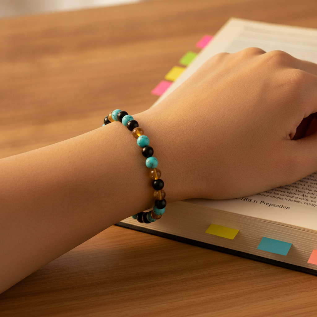 Government Job Success Bracelet in use