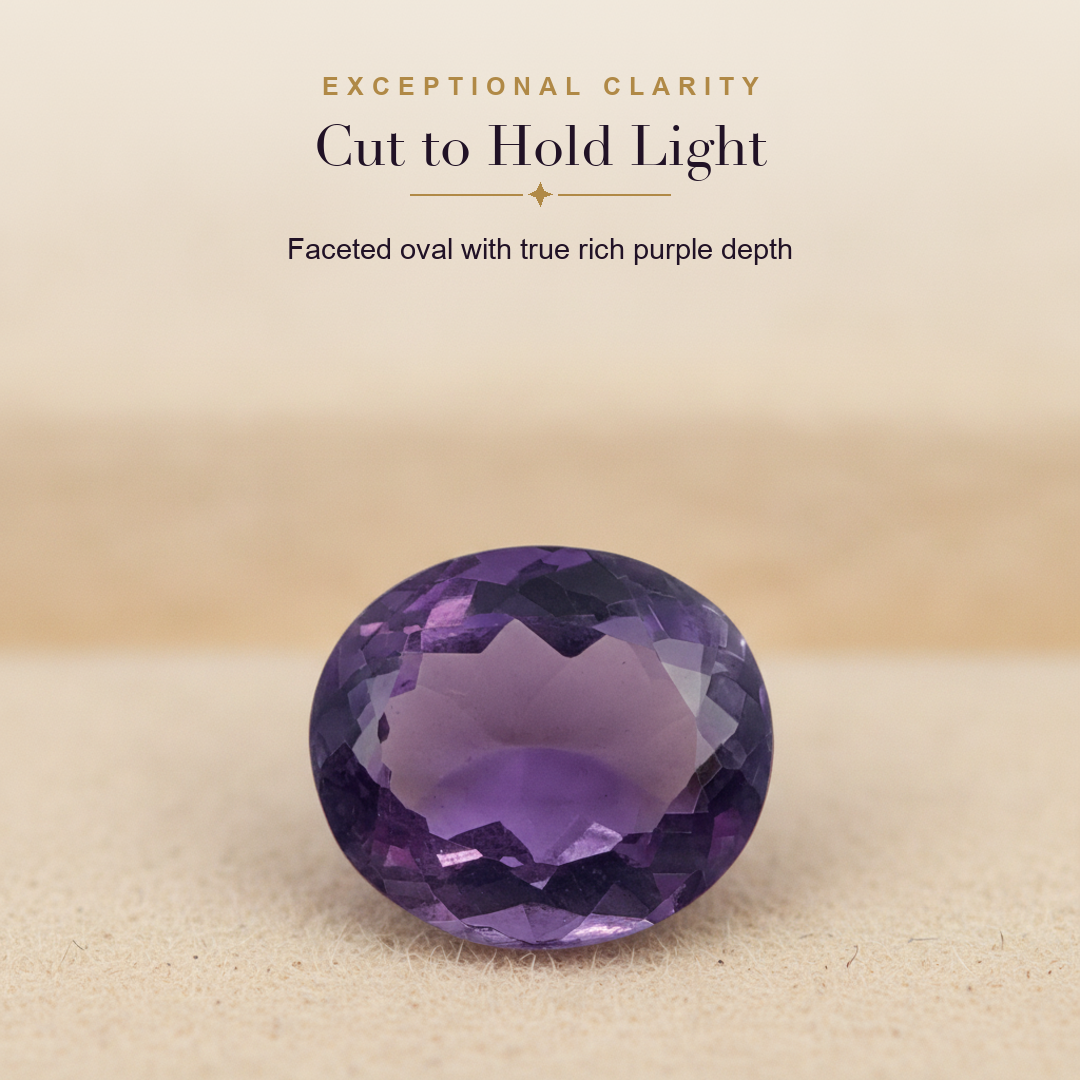 Amethyst (Jamunia) — clarity macro