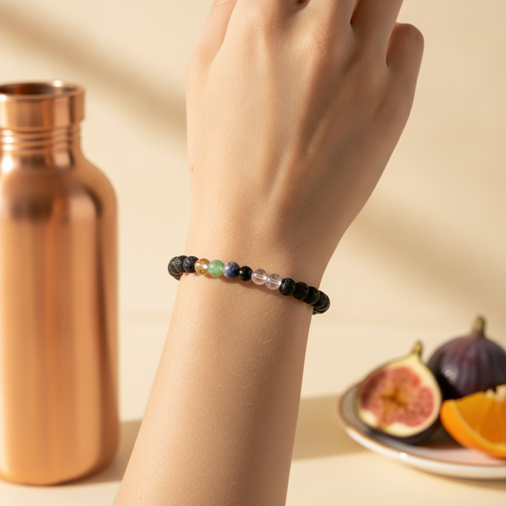 Health & Well-being Bracelet in use