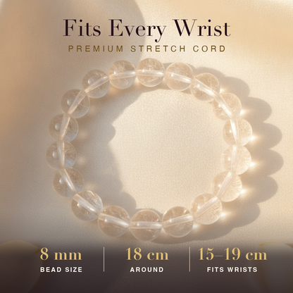 Clear Quartz Bracelet size and fit