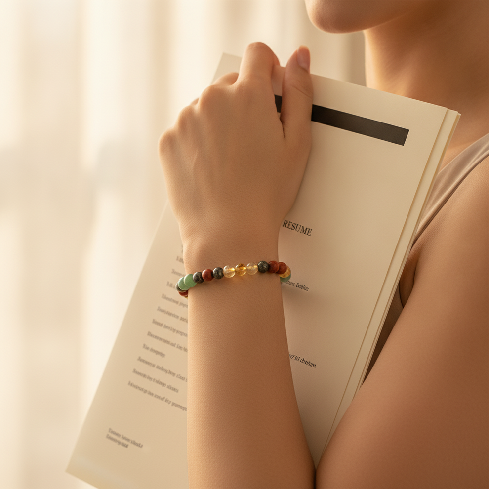 Job Manifestation Bracelet in use