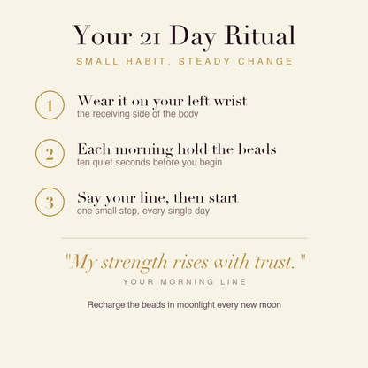 Confidence & Performance Bracelet 21 day ritual