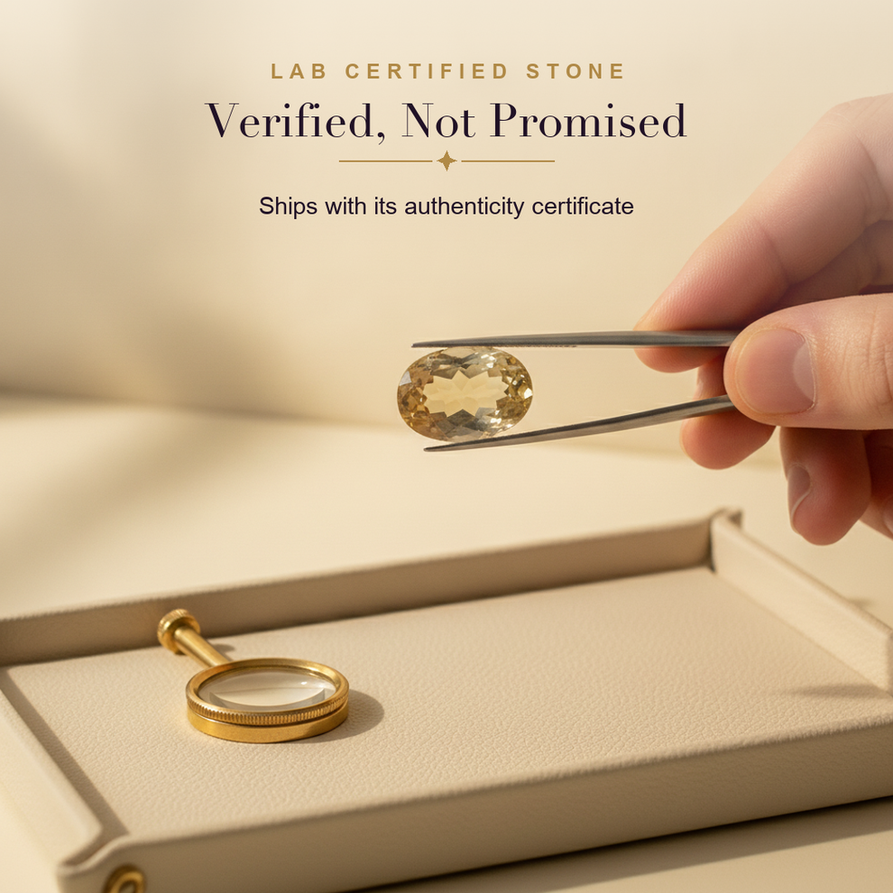 Citrine — lab certified