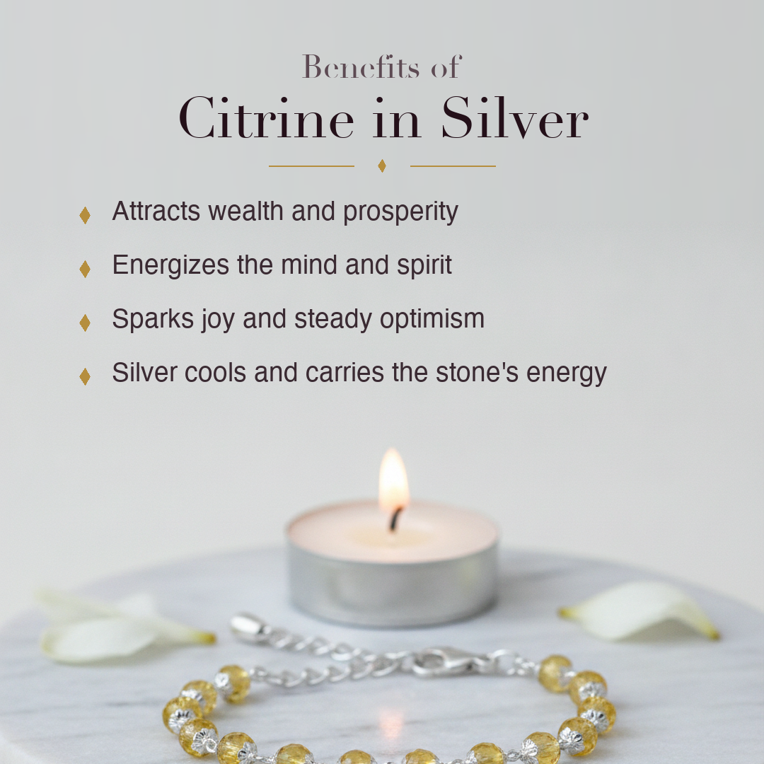 Silver Citrine Bracelet benefits