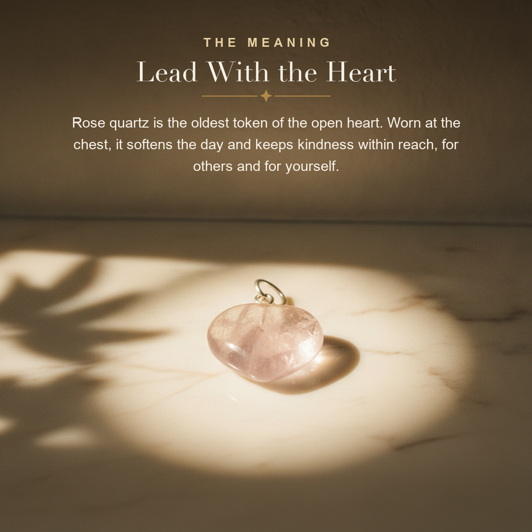 Rose Quartz Heart Pendant — the meaning
