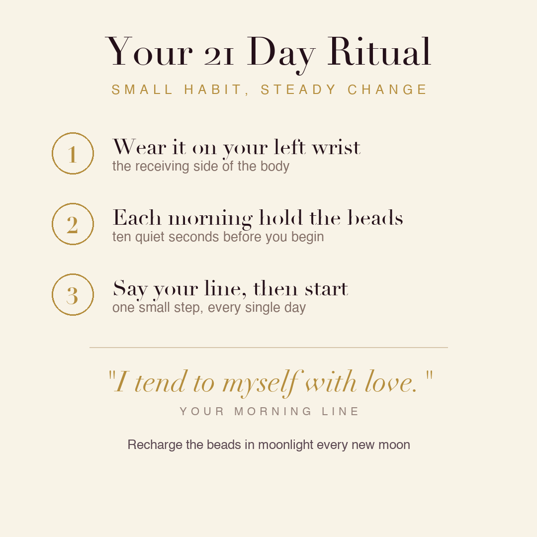 Hydration & Comfort Bracelet 21 day ritual