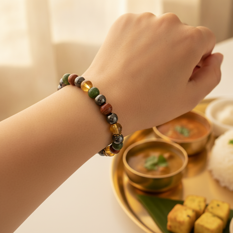 Appetite Enhancer Bracelet in use