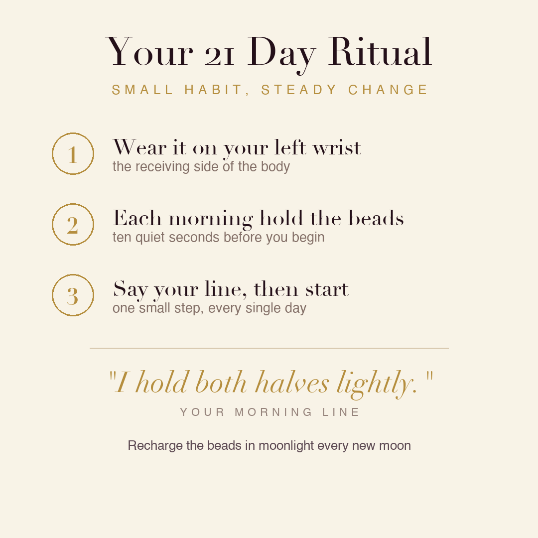 Yin-Yang Balance Bracelet 21 day ritual
