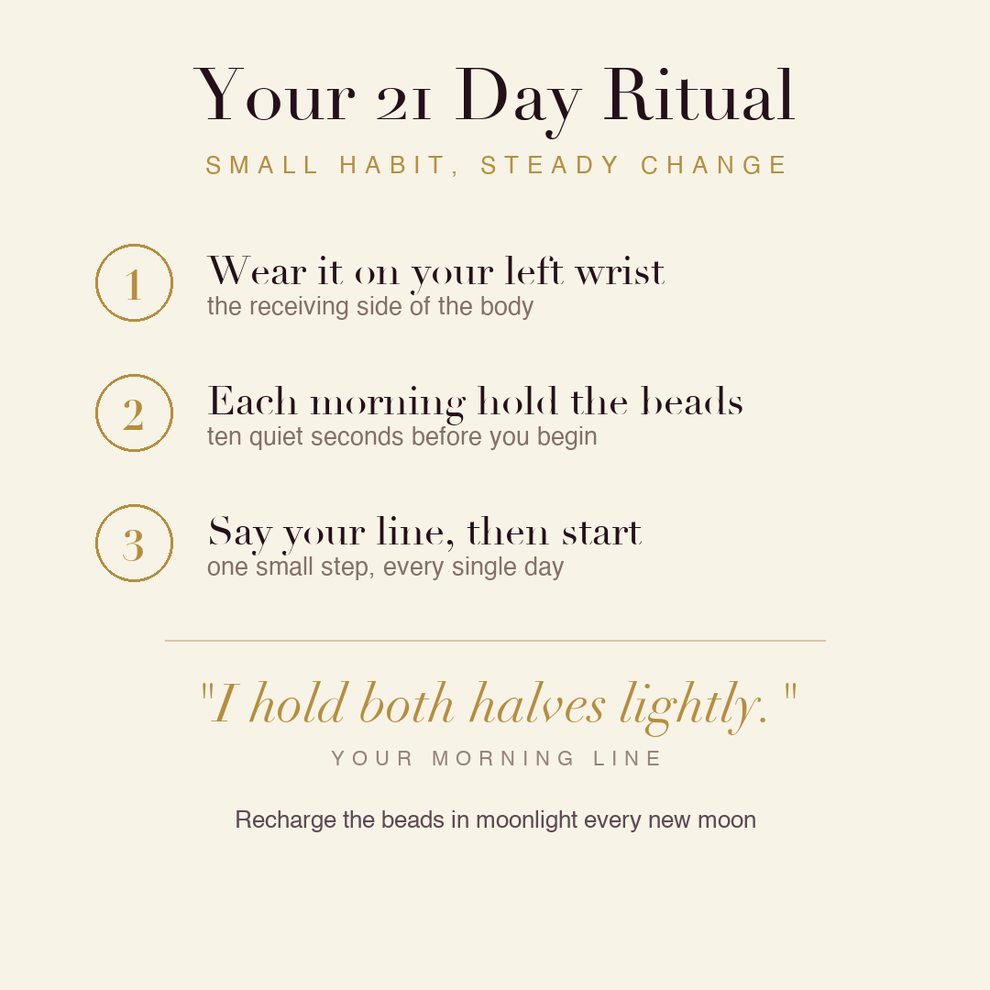 Yin-Yang Balance Bracelet 21 day ritual