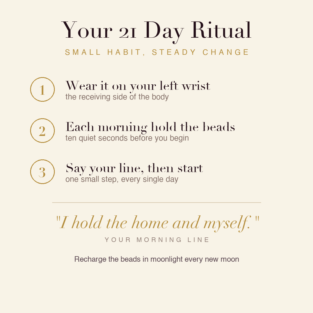 Homemaker's Serenity Bracelet 21 day ritual
