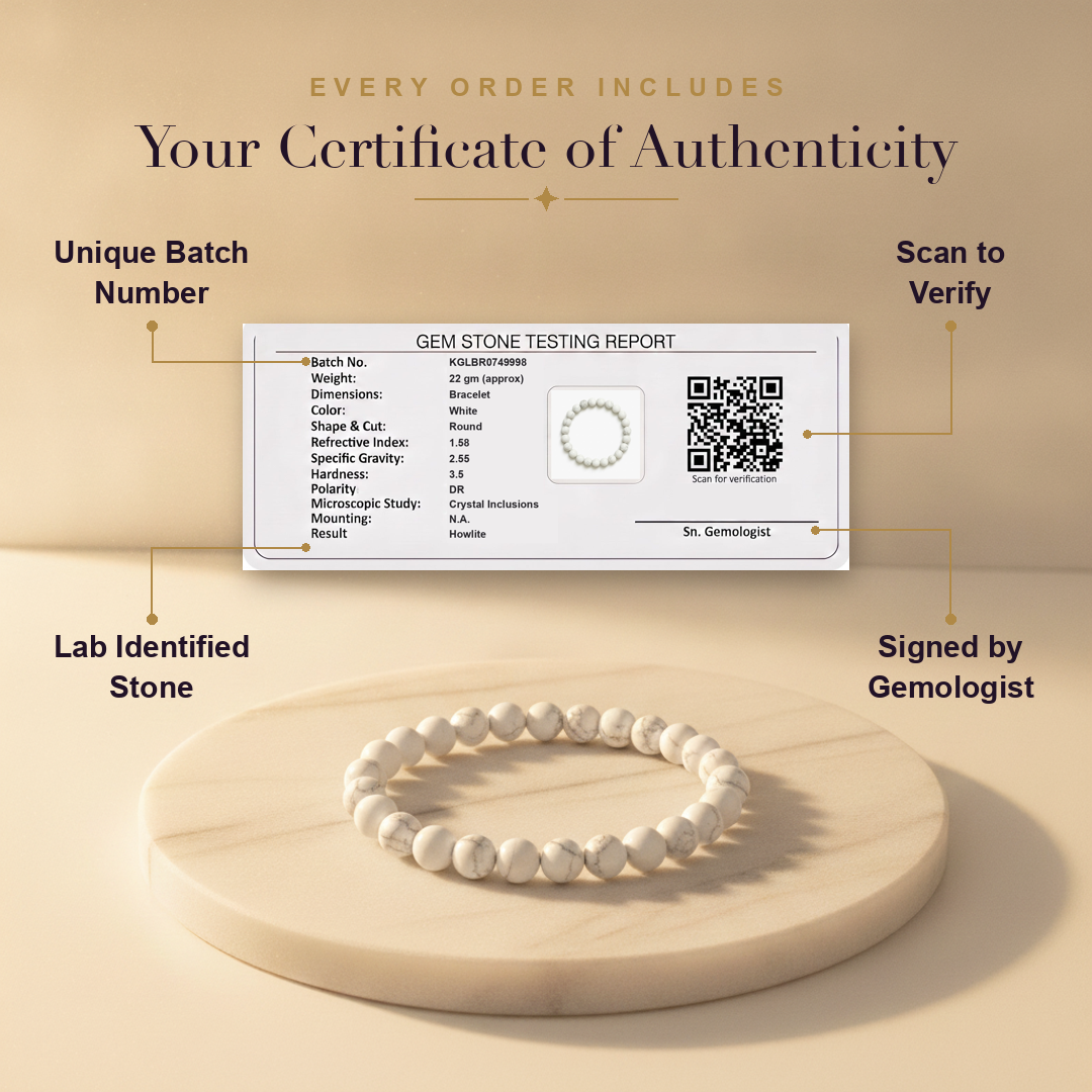 Certificate — Howlite