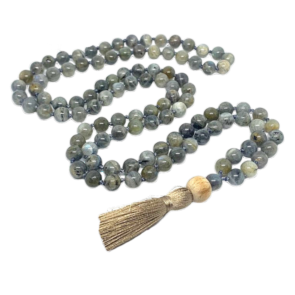 Aura Labradorite Jap Mala (108 Beads, Energised)