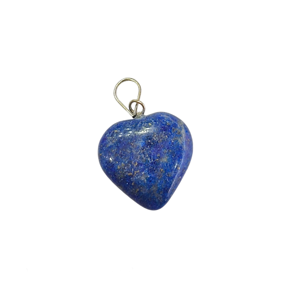 Aura Lapis Lazuli Heart Pendant (Natural & Energised)