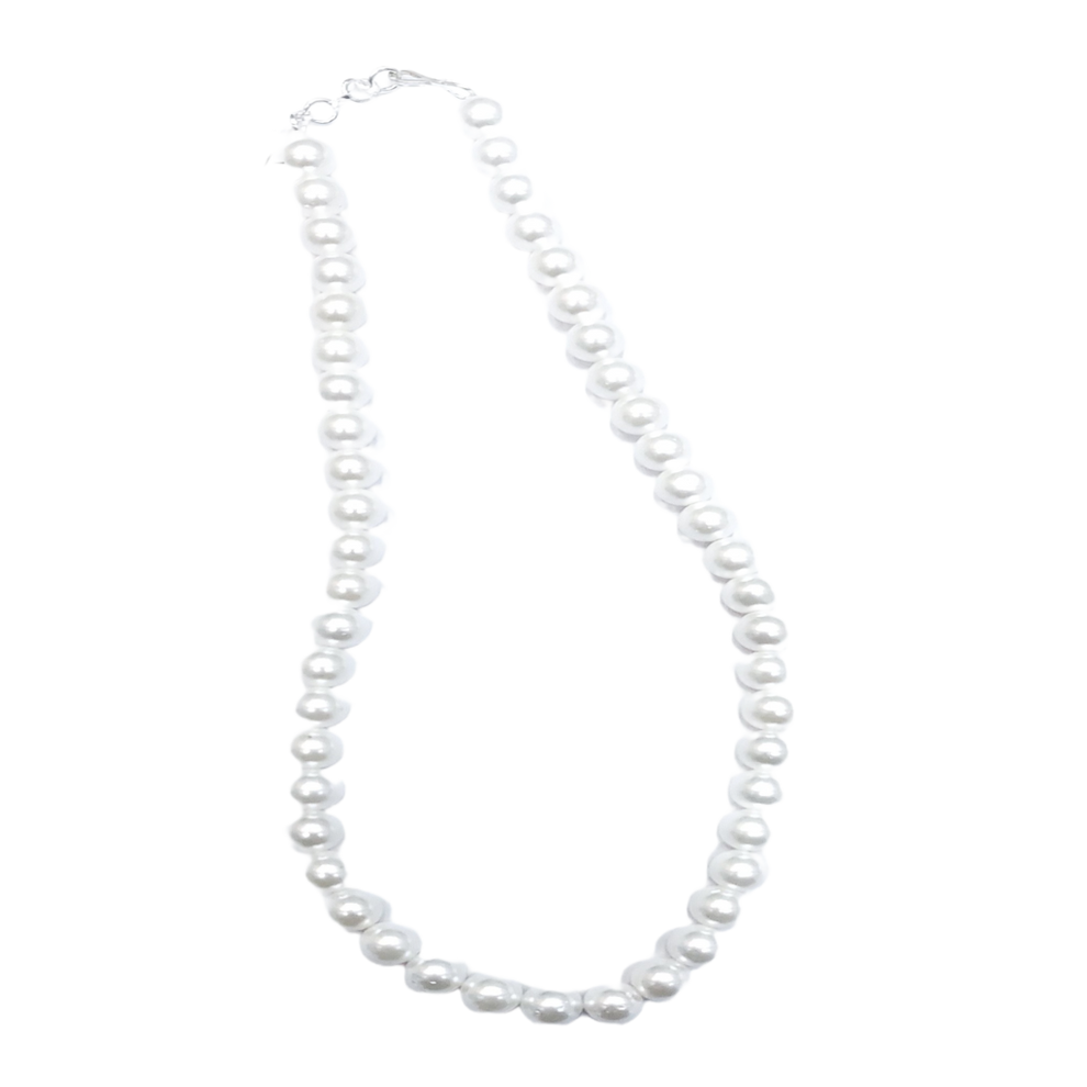 Aura Pearl Mala (16 inch, Natural & Energised)