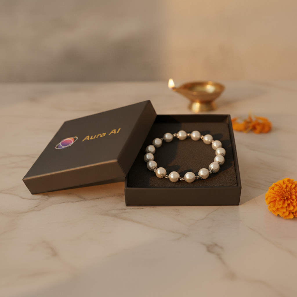 Premium packaging — Silver Pearl Bracelet