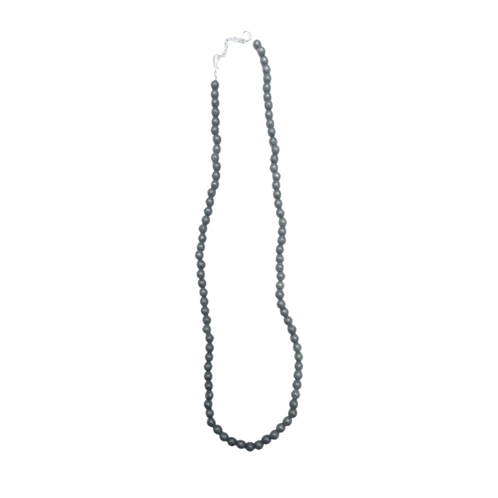 Aura Pyrite Mala (16 inch, Natural & Energised)