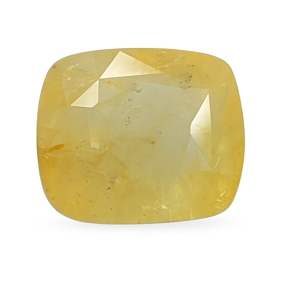 Certified Natural Yellow Sapphire Stone (Premium AA) - Sri Lanka (Jupiter's Gem)