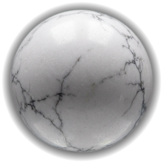 Howlite bead